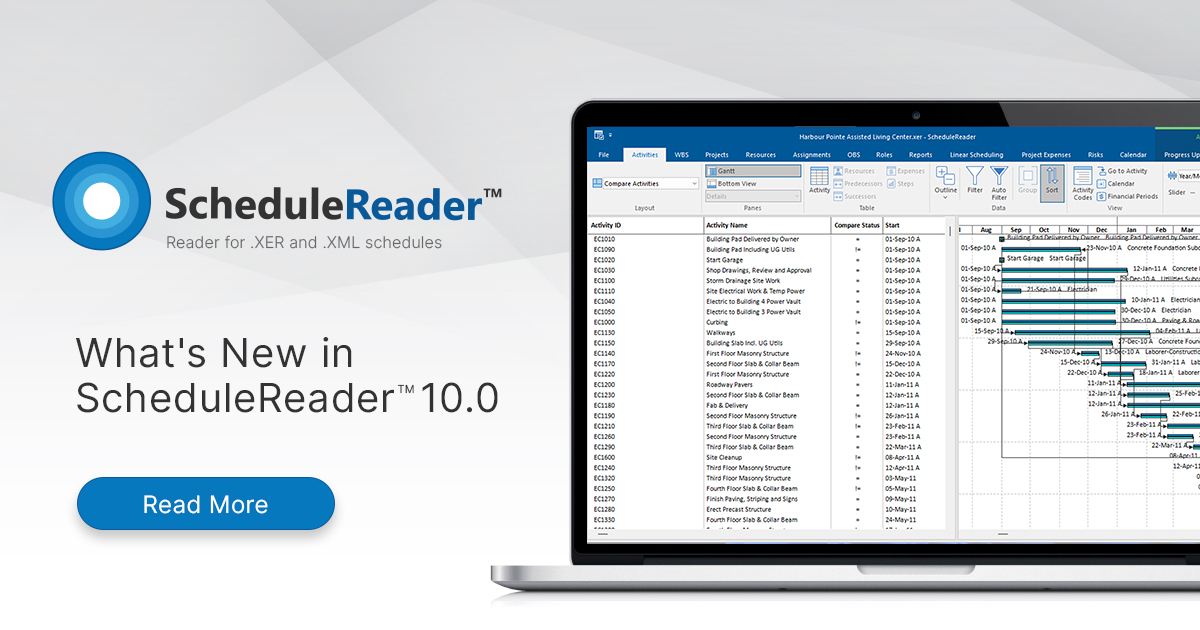 Introducing ScheduleReader Version 10.0