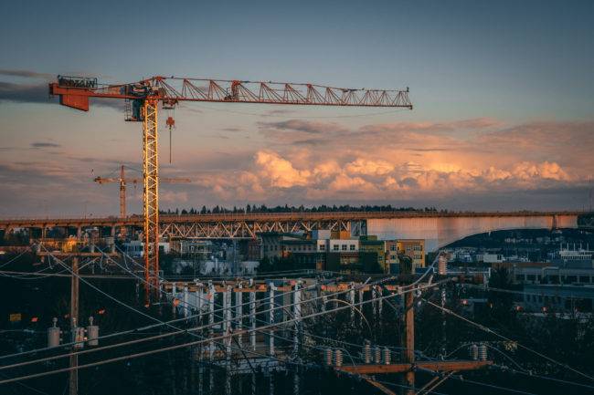 beautiful view construction site city during sunset 2 650x433 2