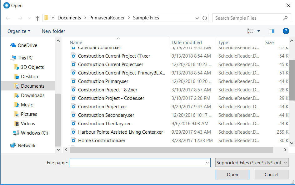 How to Open XER File with ScheduleReader? 5 image 1 12