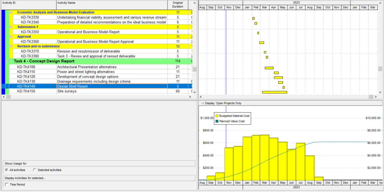 Benefits of Time Phased Budget vs Cost Loaded Schedule