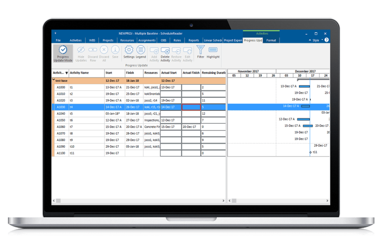 On Site Teams 22 actualización de progreso schedulereader 768x505 1
